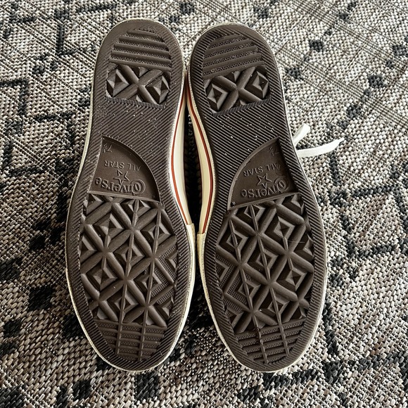 Converse Chuck Taylor All Star Men's 7.5 (W 9.5) Corduroy High Tops Green Yellow - Picture 11 of 11